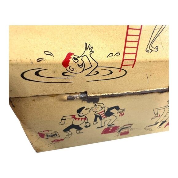 1950 American Thermos Bottle Co School Days Junior High Band Metal Lunchbox READ - Picture 14 of 14